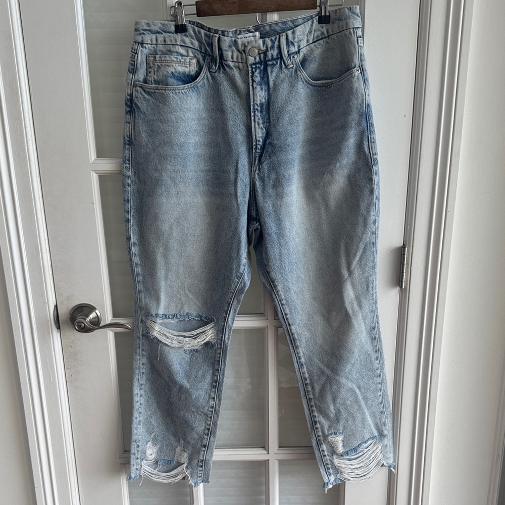 Good American Good Classic Denim Jeans Sz 15 NWT